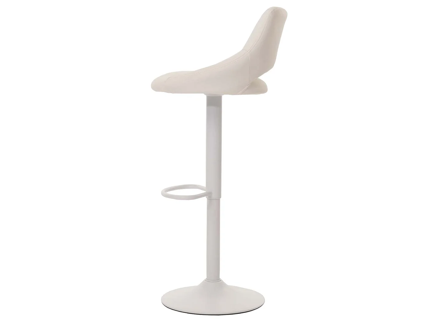 Set of 2 bar stools MCW-N64,  white