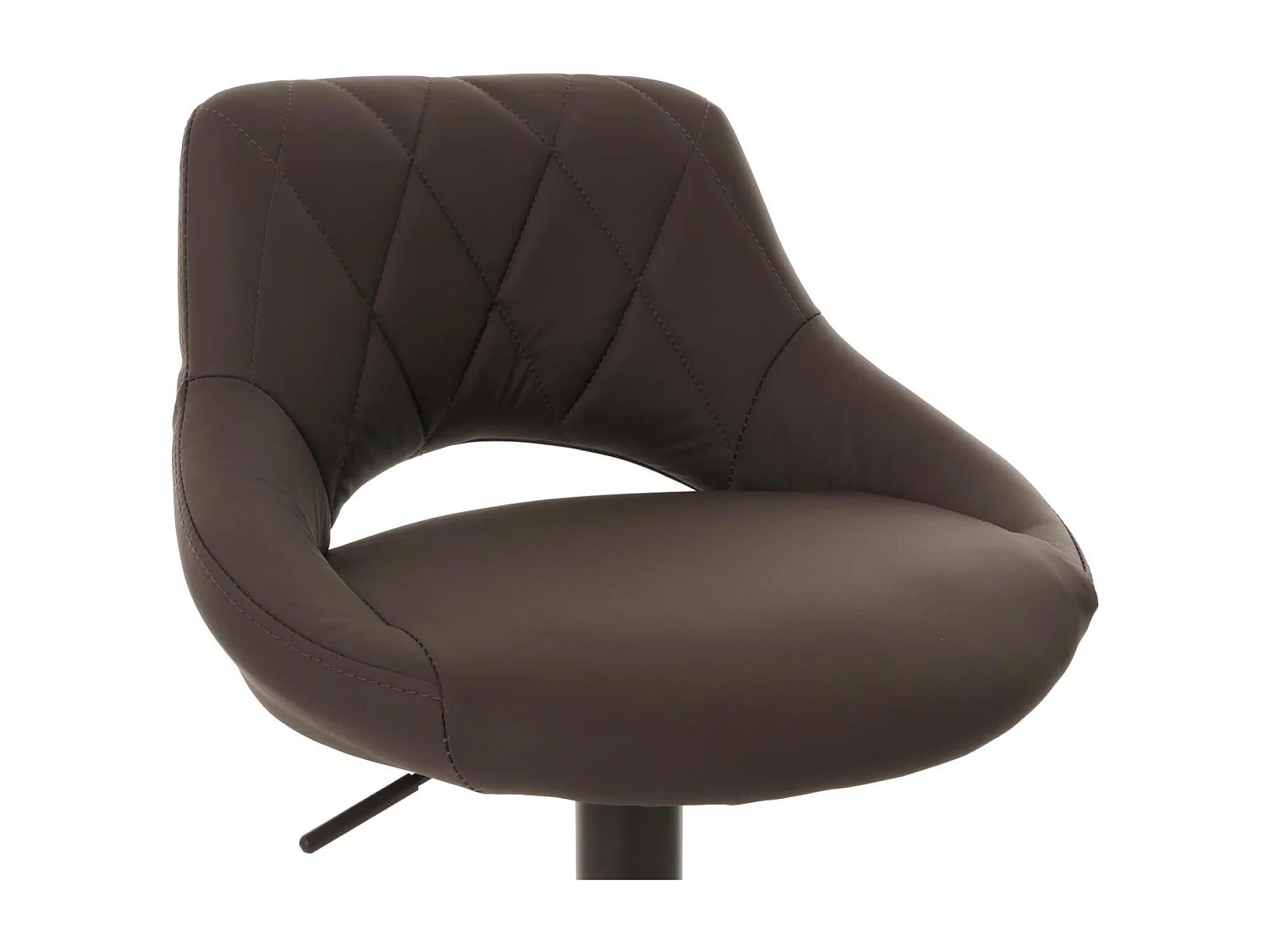 Lot de 2 tabourets de bar MCW-N64,  brun