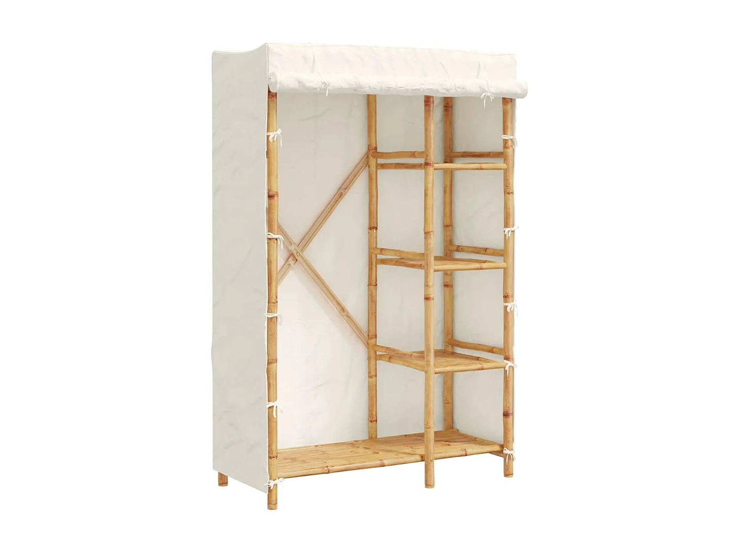 Garde-robe 110x45x170 cm bambou