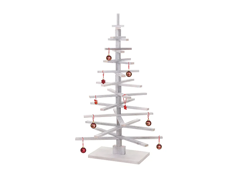 Arbre de Noël décoratif MCW-H77,  blanc