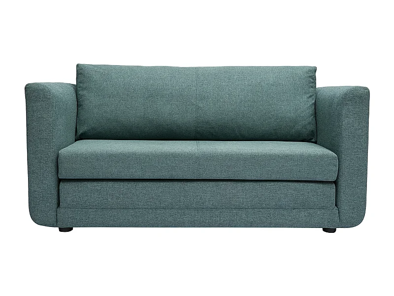 Sofá cama de 2 plazas de tela verde gris LEON