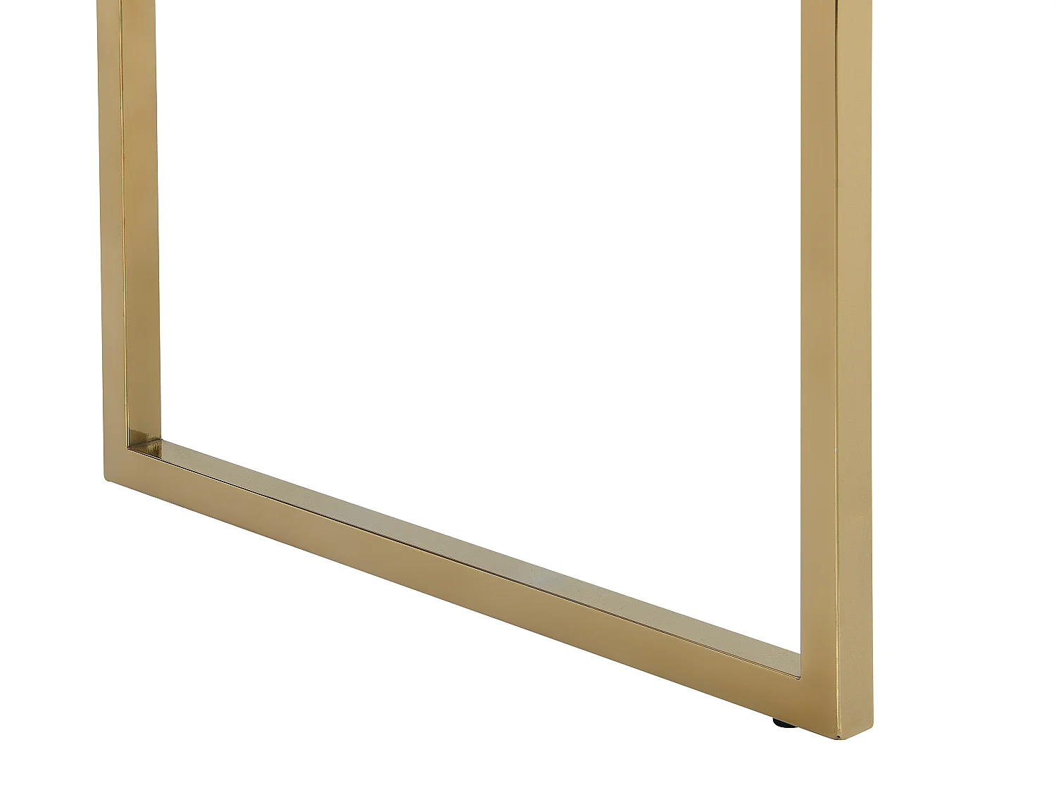 Bureau avec 2 tiroirs - MDF laqué et métal - Blanc et doré - MASON II de Pascal Morabito