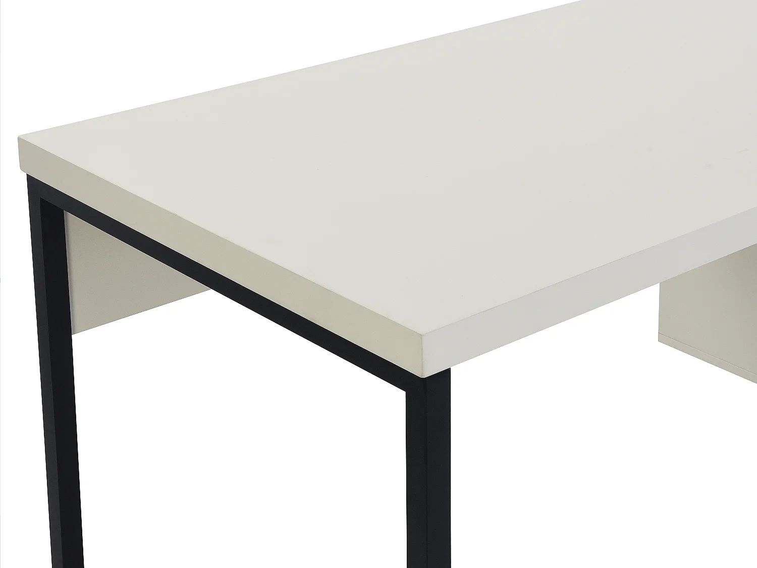 Skrivebord med 3 skuffer - MDF og metal - Beige og sort - TIMFIA fra Pascal Morabito