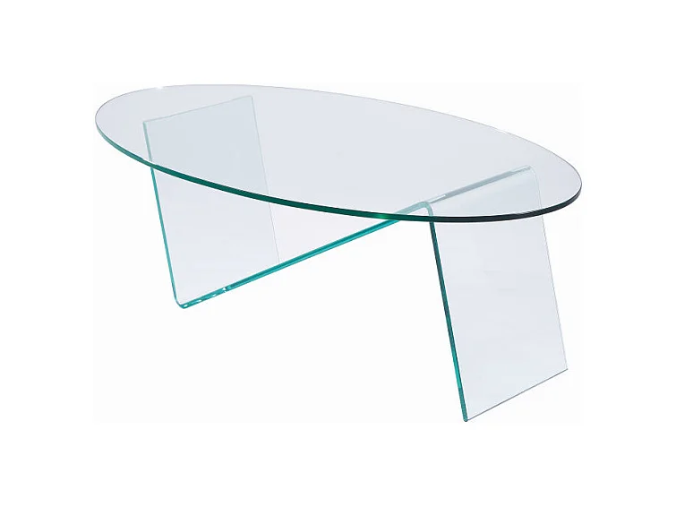 Couchtisch - Sicherheitsglas - Transparent - ELOWEN