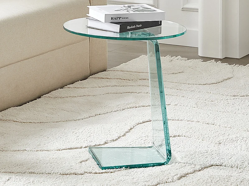 Table d'appoint en verre trempé - ERVILA