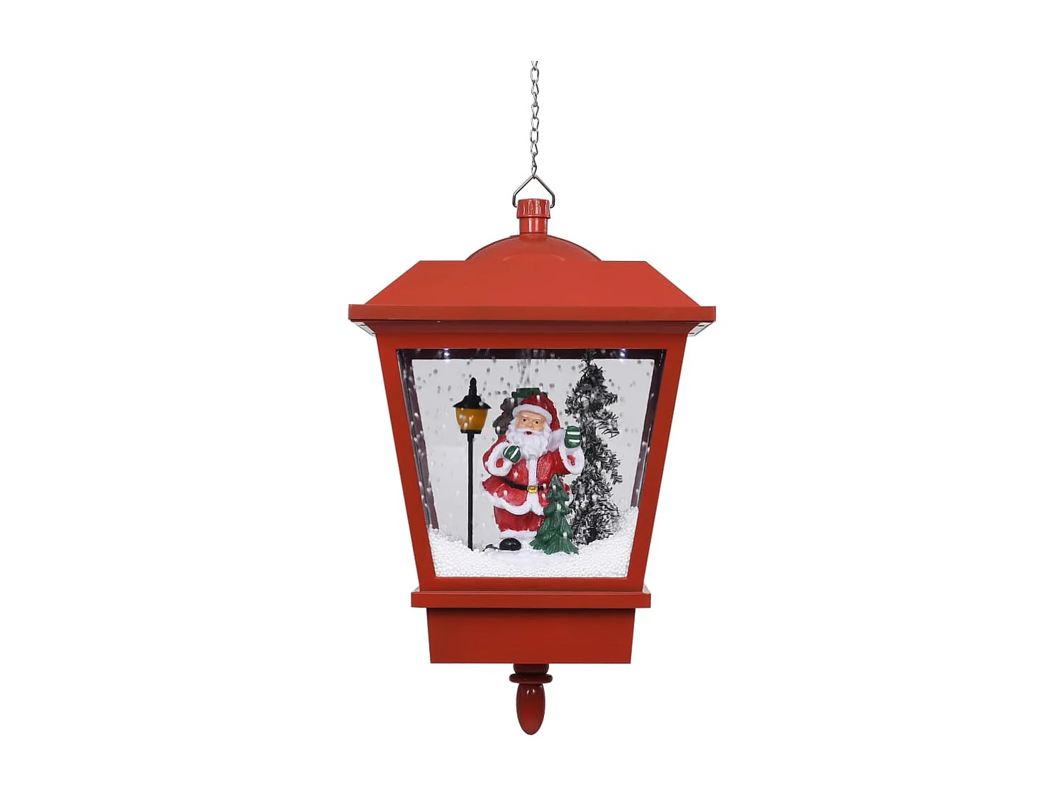 Weihnachts-Hängelampe LED-Licht und Weihnachtsmann Rot 27×27×45