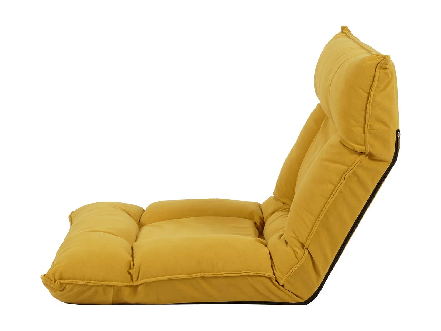 Fauteuil de sol MCW-N44,  jaune