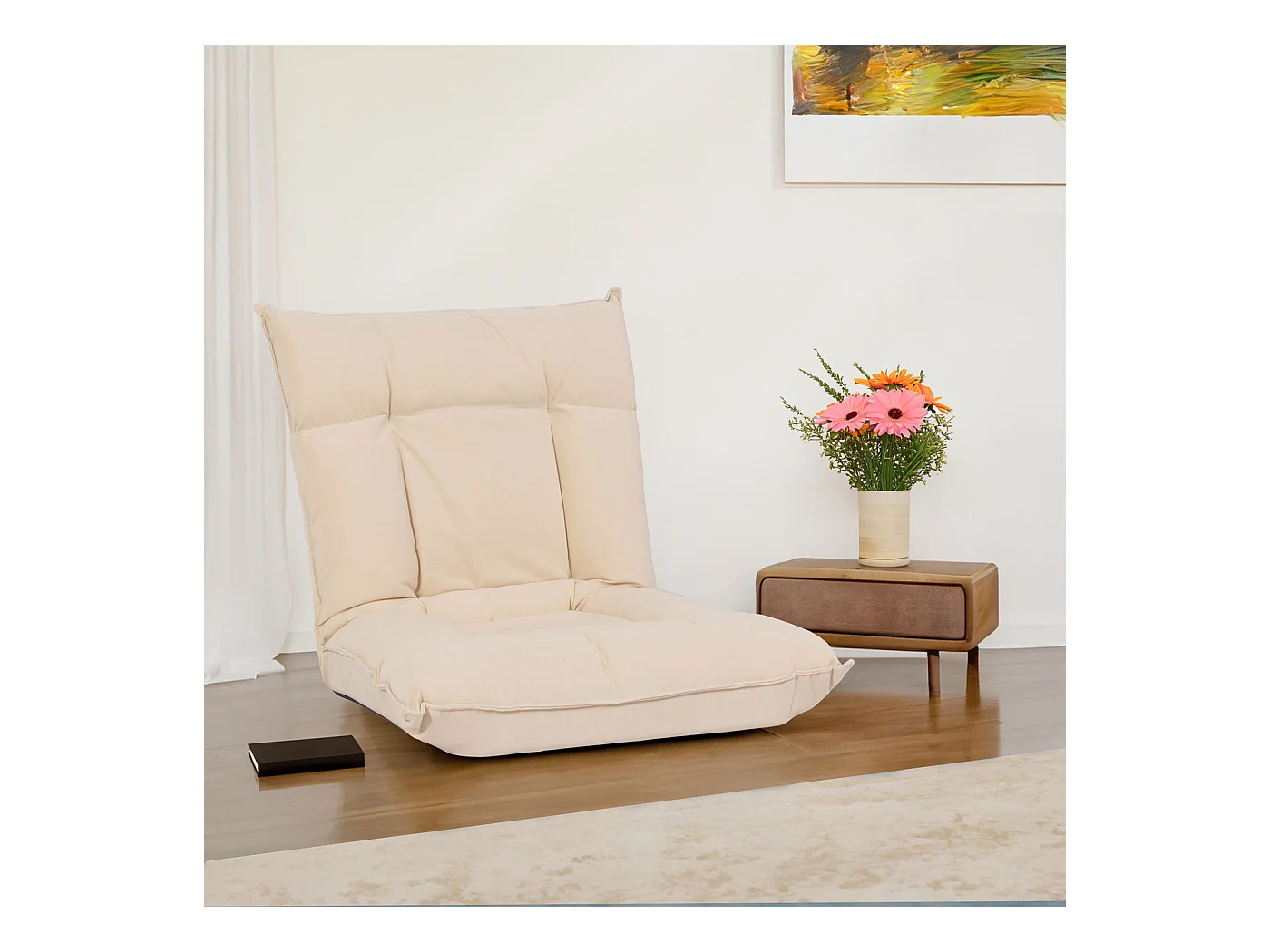 Silla de pie MCW-N44,  beige