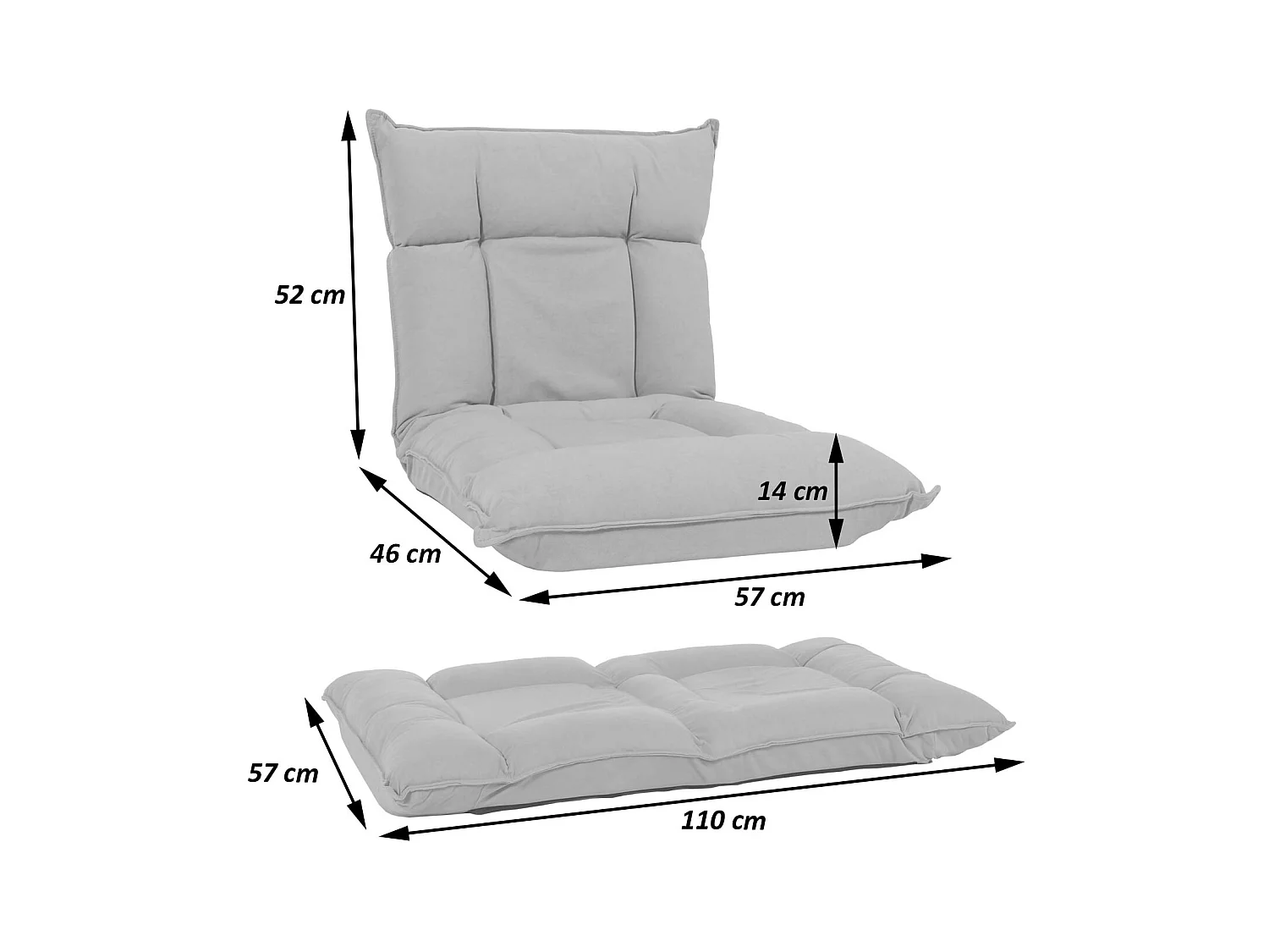 Silla de pie MCW-N44,  beige