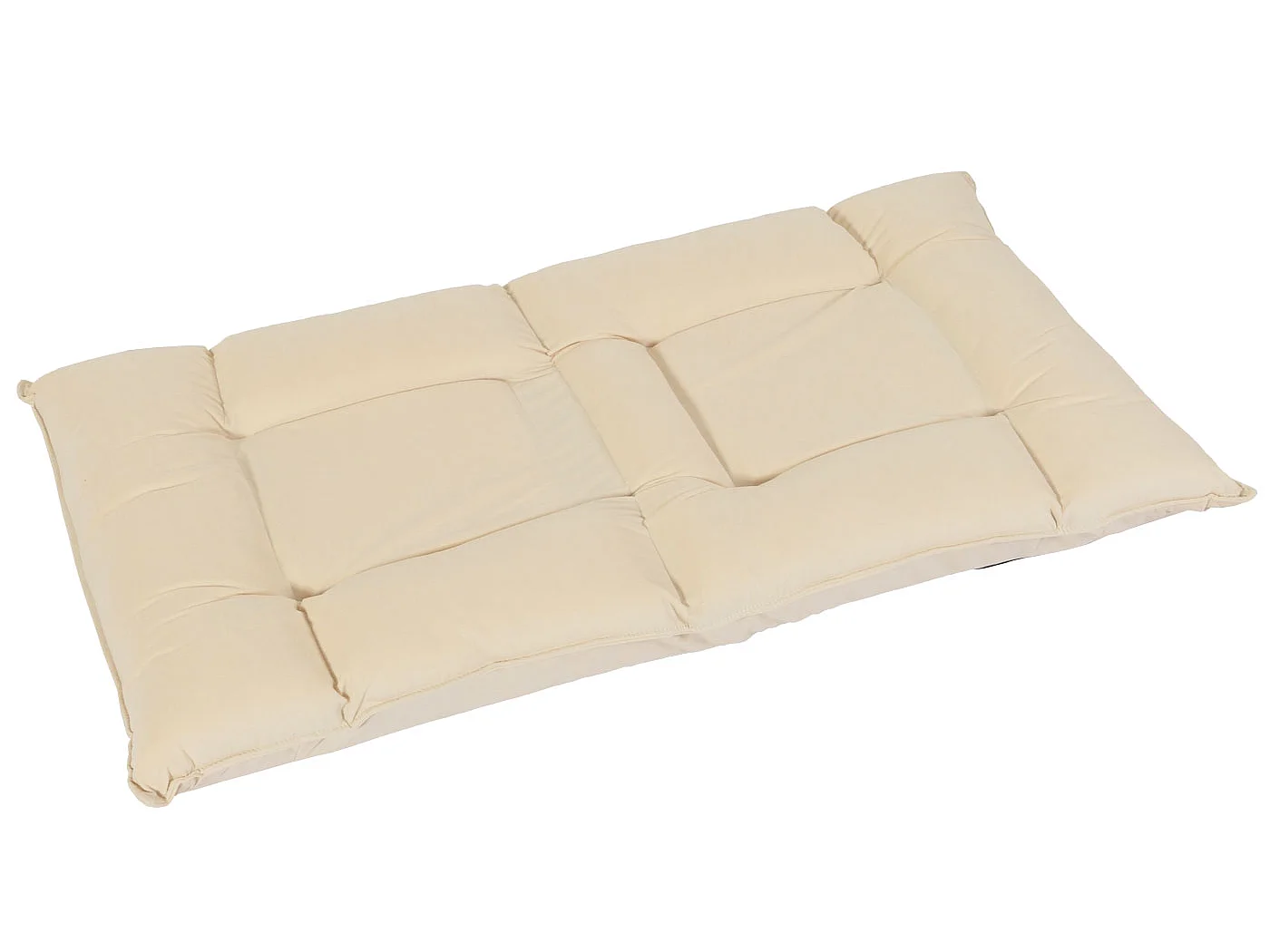Sedia da pavimento MCW-N44, poltrona da pavimento cuscino 6 posizioni reclinabili, velluto ~ beige