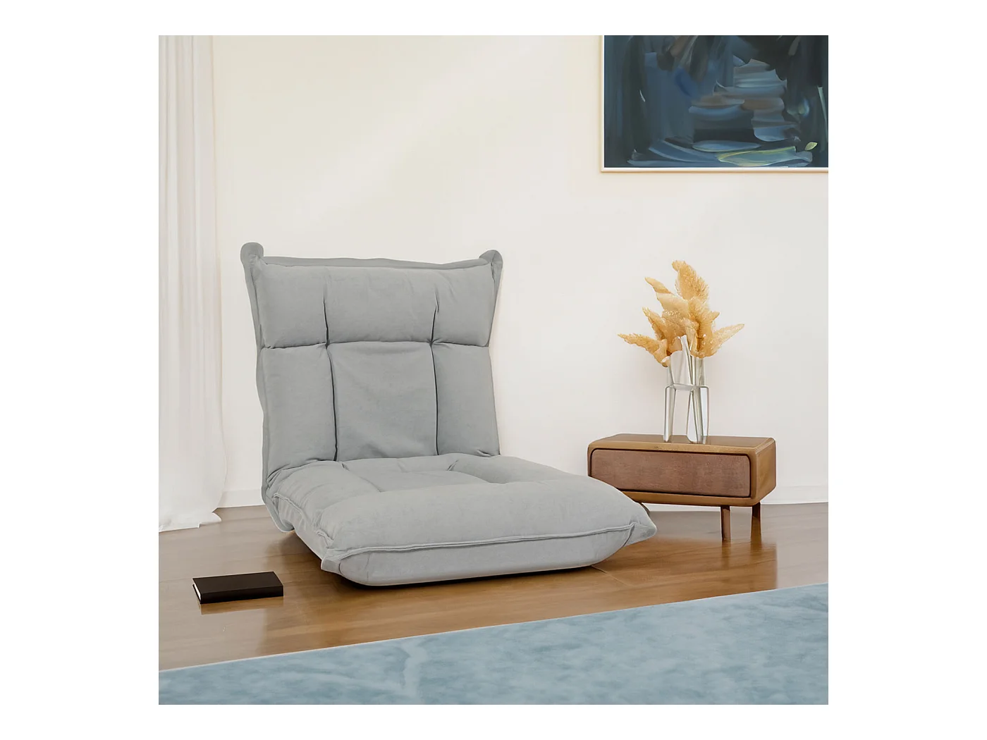 Vloerstoel MCW-N44,  lichtgrijs