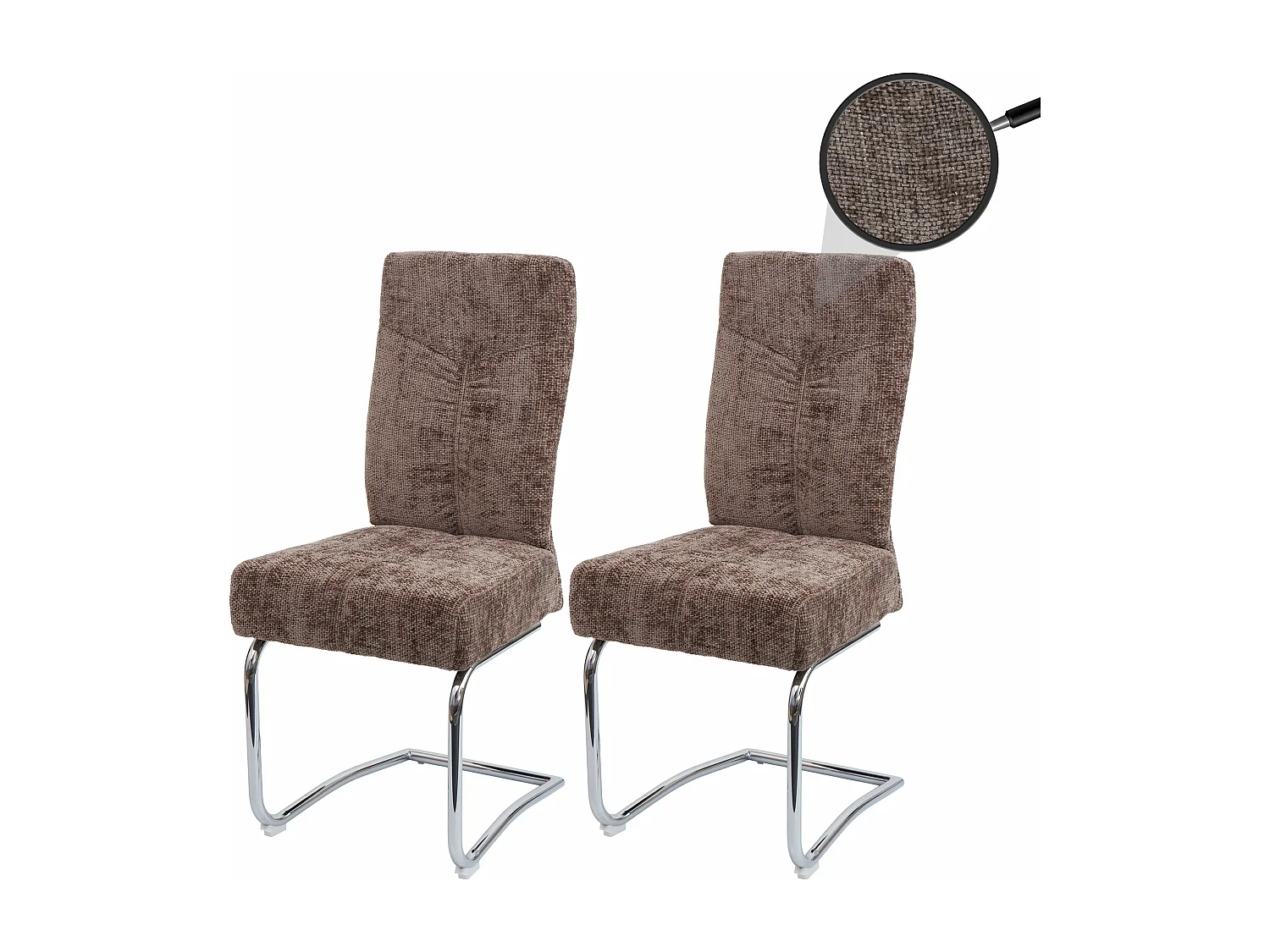 Eetkamerstoel MCW-G56 (set van 2),  bruin