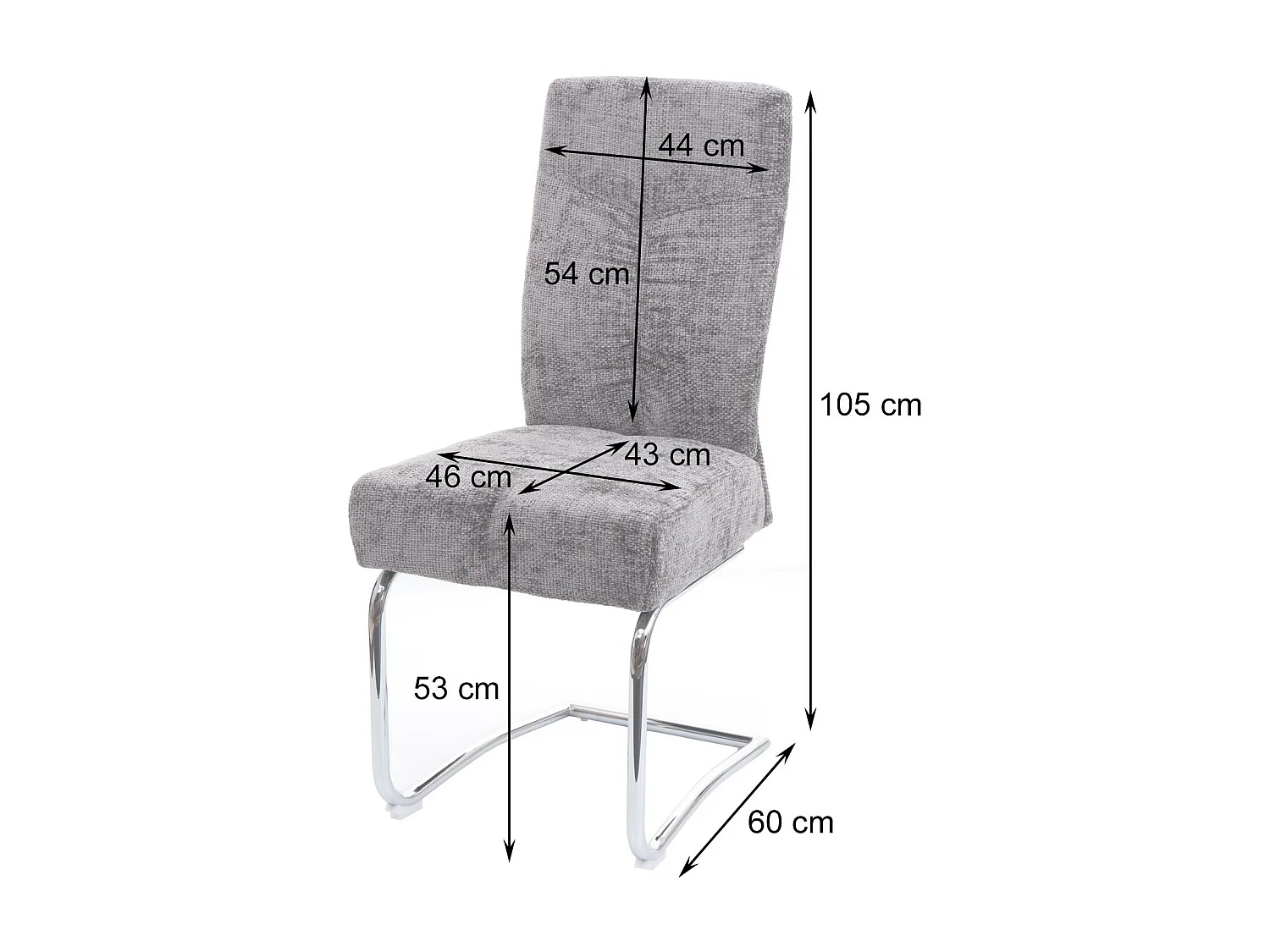 Cadeira de jantar MCW-G56 (conjunto de 2),  castanho