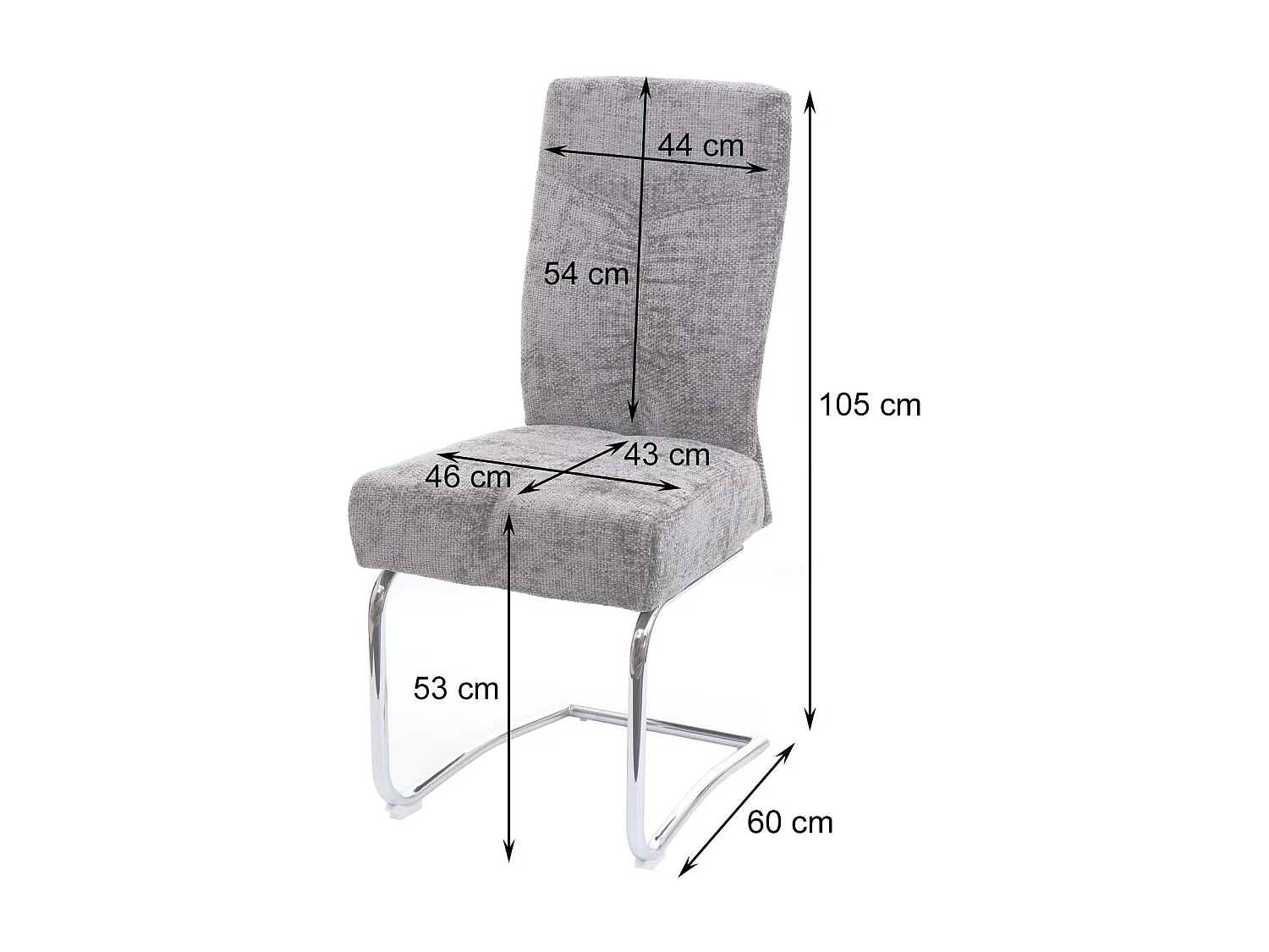 Chaise de salle à manger MCW-G56 (lot de 2),  crème