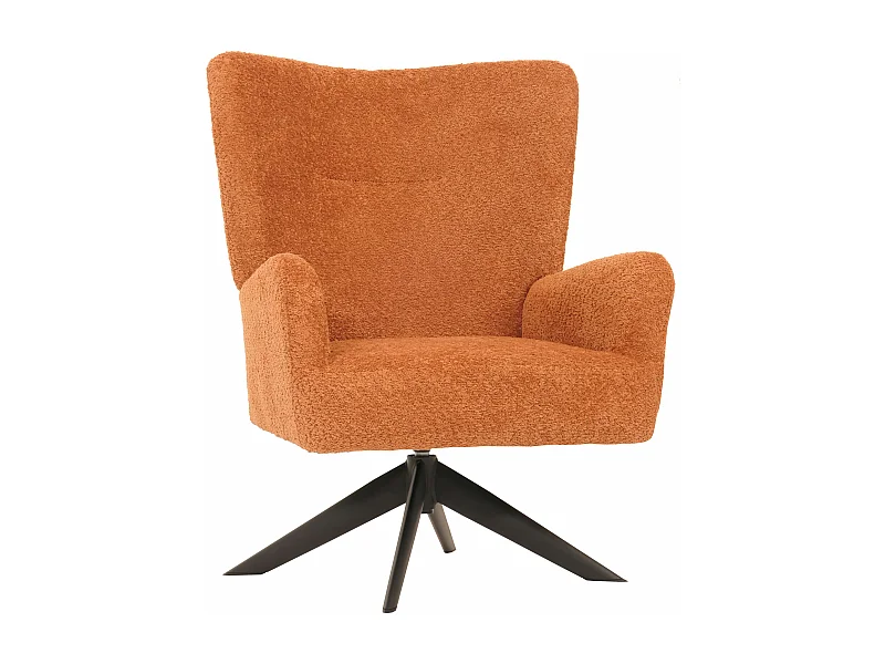 Fauteuil de salon MCW-N65,  terracotta