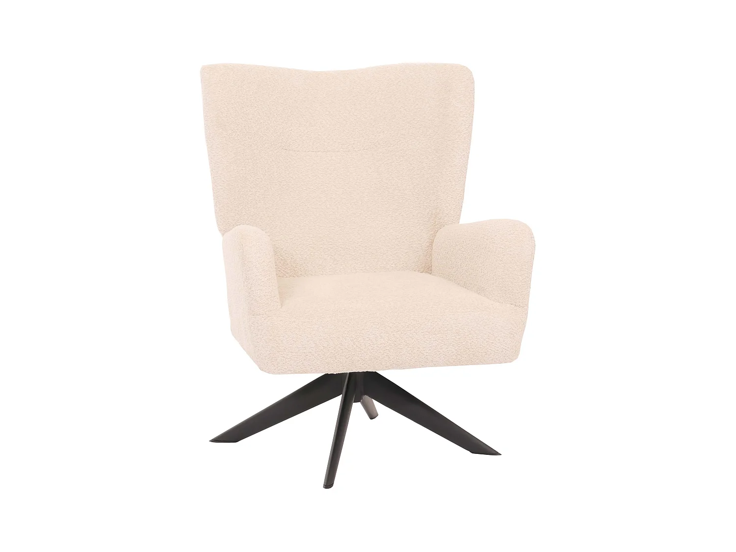 Fauteuil de salon MCW-N65,  crème-beige