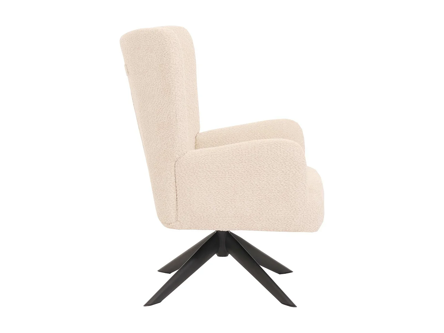 Fotel wypoczynkowy MCW-N65,  kremowo-beżowy