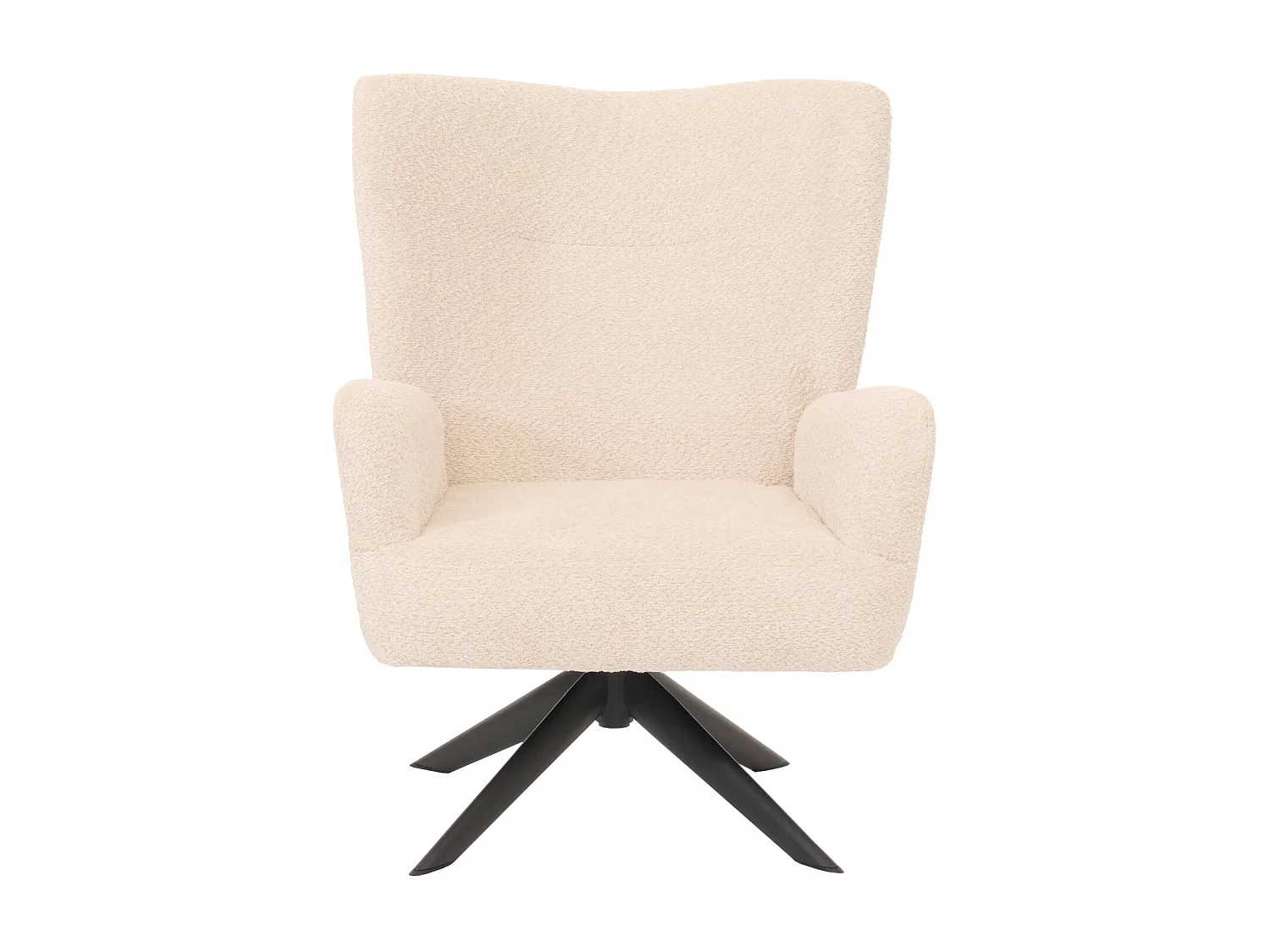 Fotel wypoczynkowy MCW-N65,  kremowo-beżowy