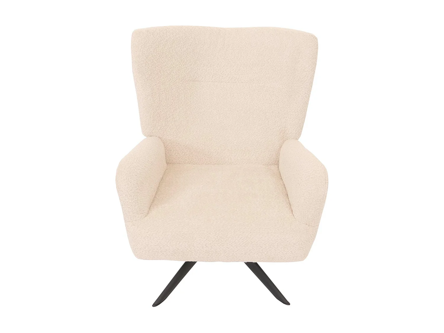 Fotel wypoczynkowy MCW-N65,  kremowo-beżowy