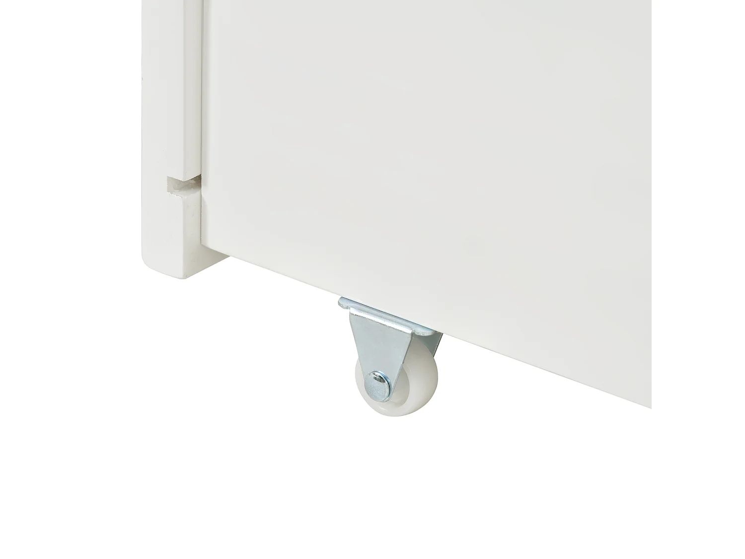 Deux tiroirs, espace de rangement sous le lit, MDF + roulettes au sol, blanc (93x67x20cm) （tiroirs uniquement）