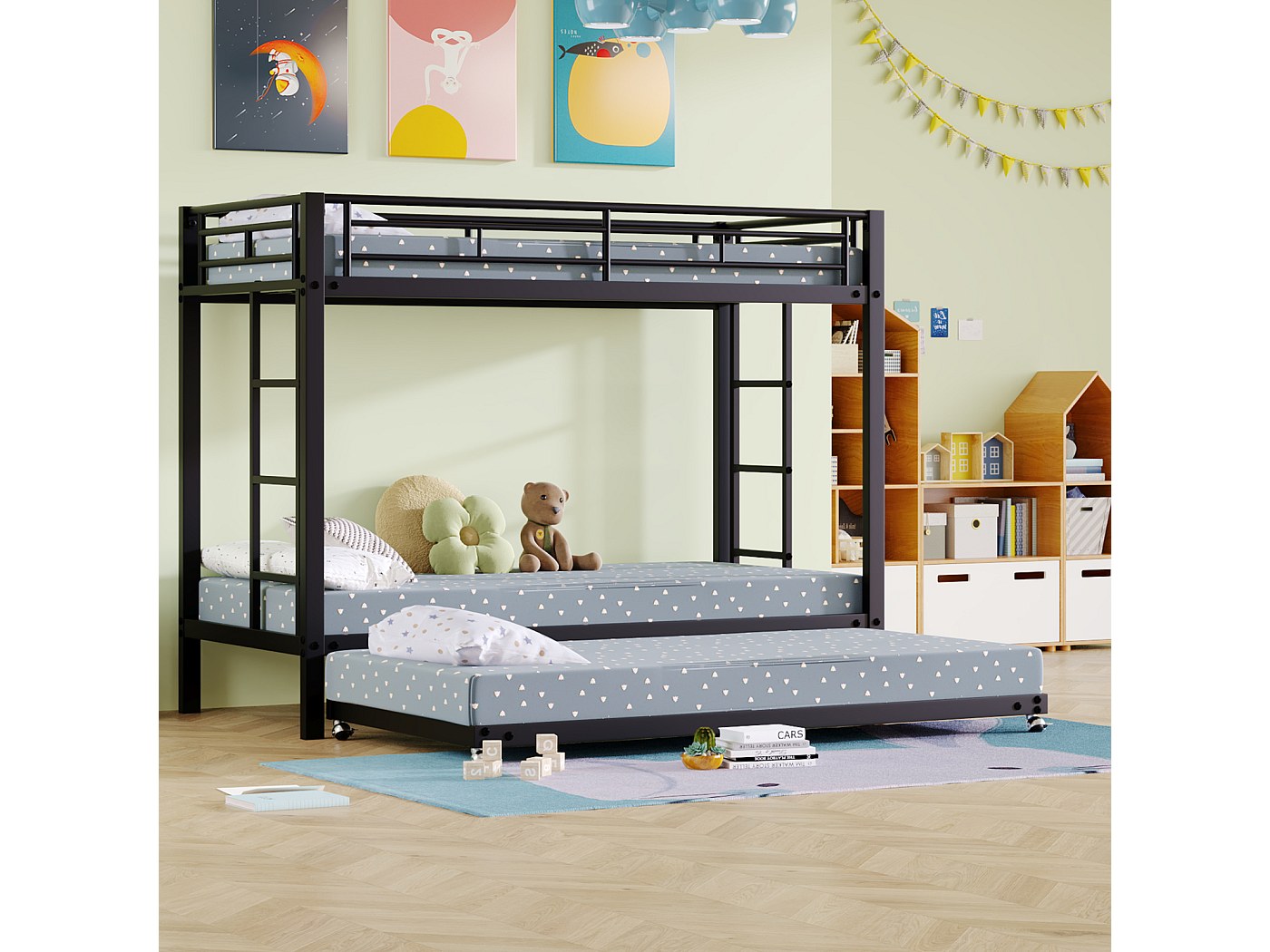 litera-90x200cm-estructura-de-hierro-con-cama-nido-90x190cm-somier