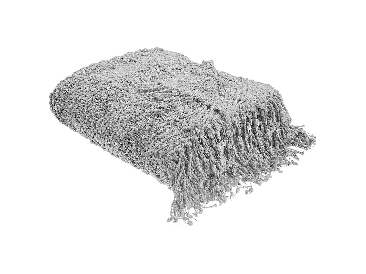 Blanket VELLA Cotton 220 x 240 cm Grey