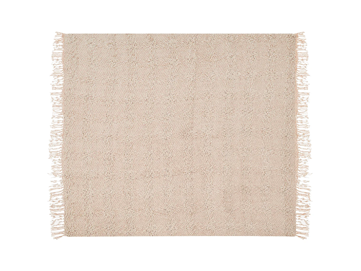 Couverture VELLA Coton 220 x 240 cm Beige clair