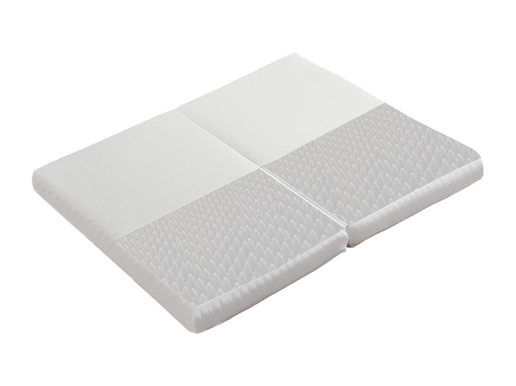 140x200cm opvouwbaar matras, honingraatstof, Oeko-Tex gecertificeerd, H3 hardheid, witte hoes + 23D witte spons
