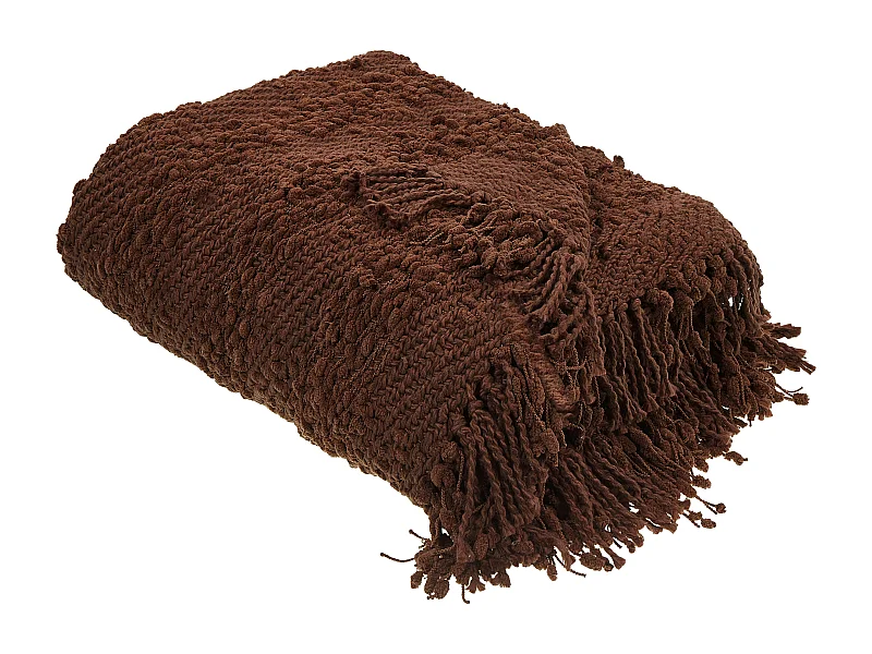 Coperta VELLA Cotone 200 x 220 cm Marrone