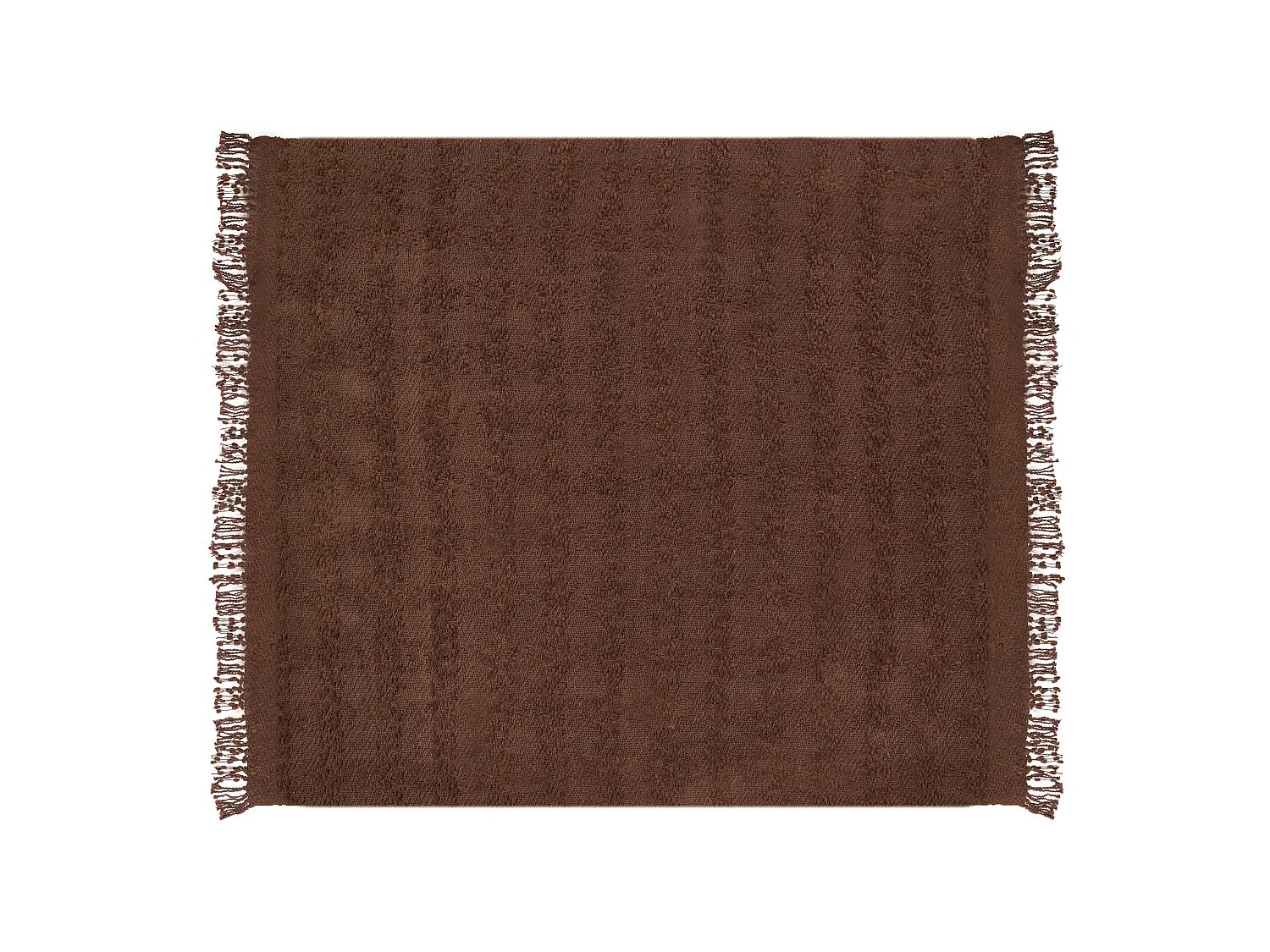 Kuscheldecke VELLA Baumwolle 200 x 220 cm Braun