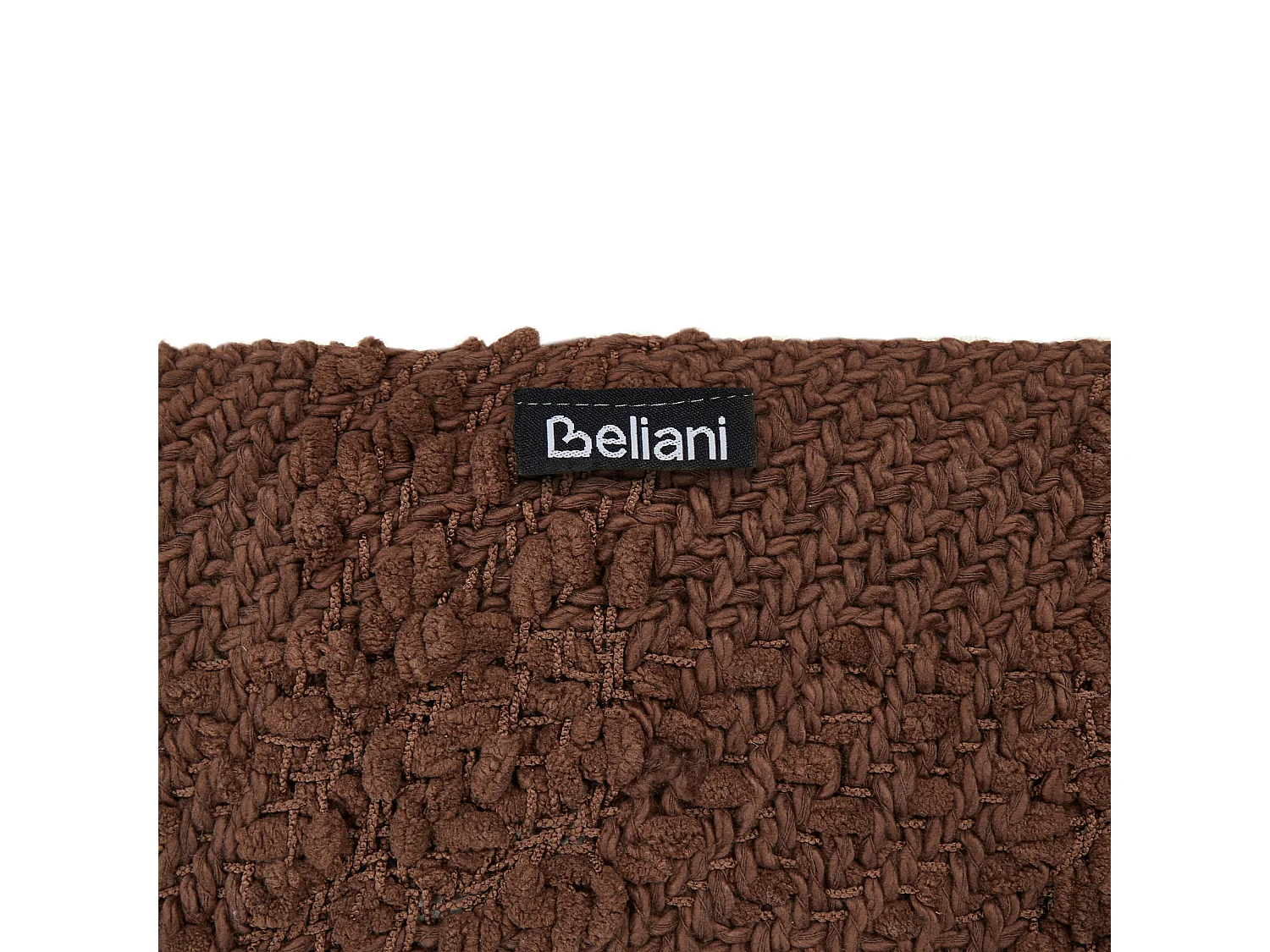 Kuscheldecke VELLA Baumwolle 200 x 220 cm Braun
