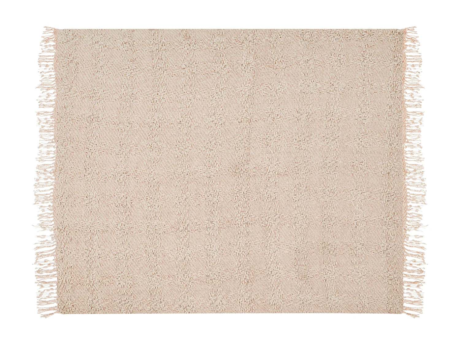 Couverture VELLA Coton 200 x 220 cm Beige clair