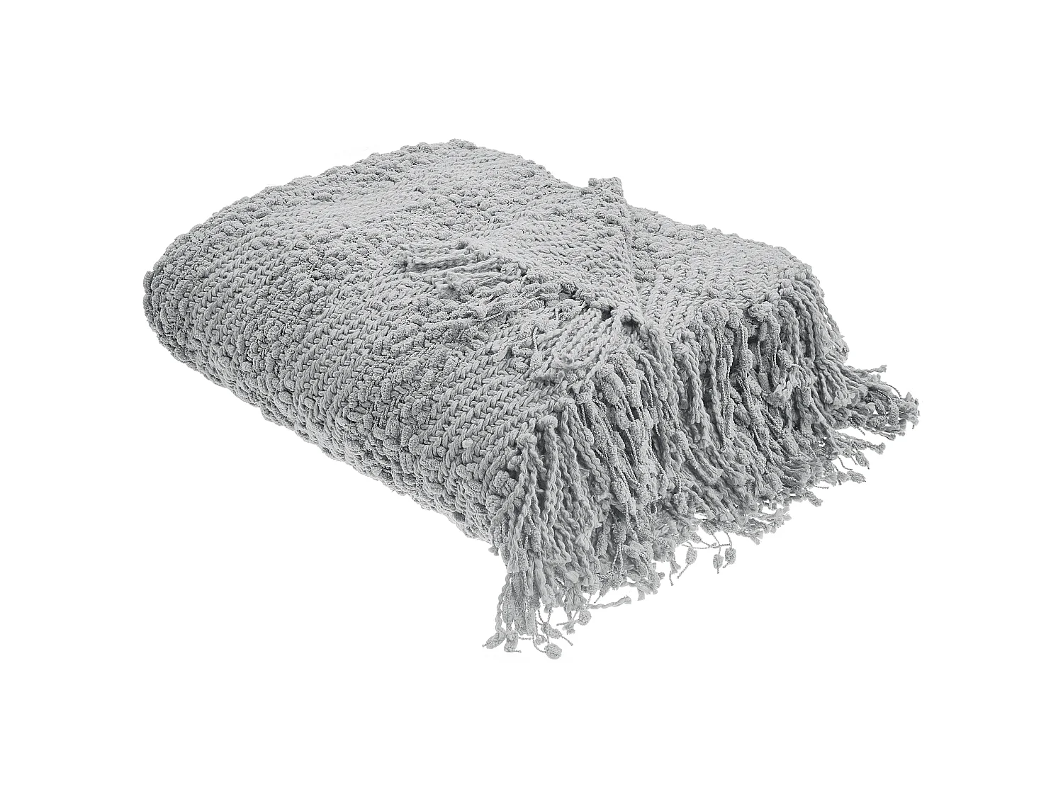 Blanket VELLA Cotton 150 x 200 cm Grey