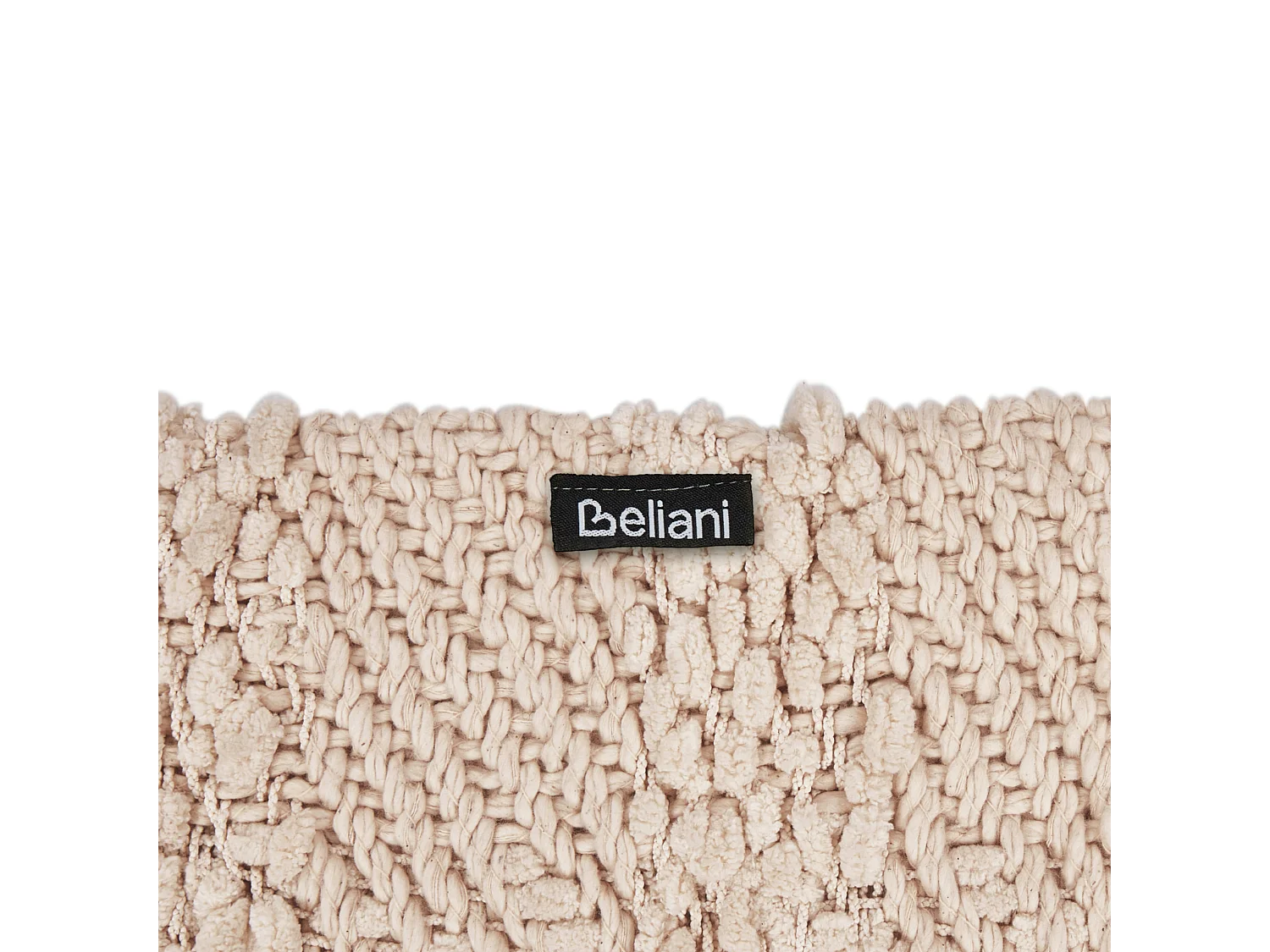 Plaid VELLA Katoen 150 x 200 cm Lichtbeige