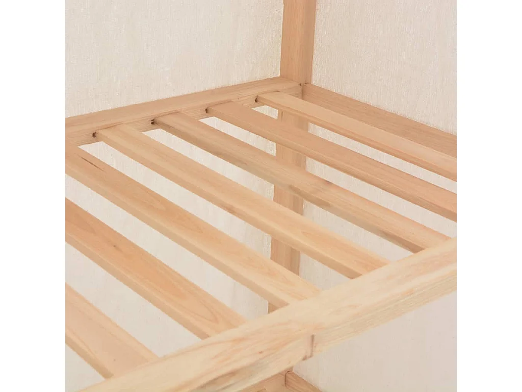 Roupeiro 79x40x170 cm tecido branco