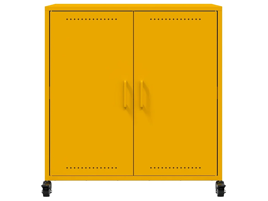 Sideboard Senfgelb 68x39x72 cm Stahl
