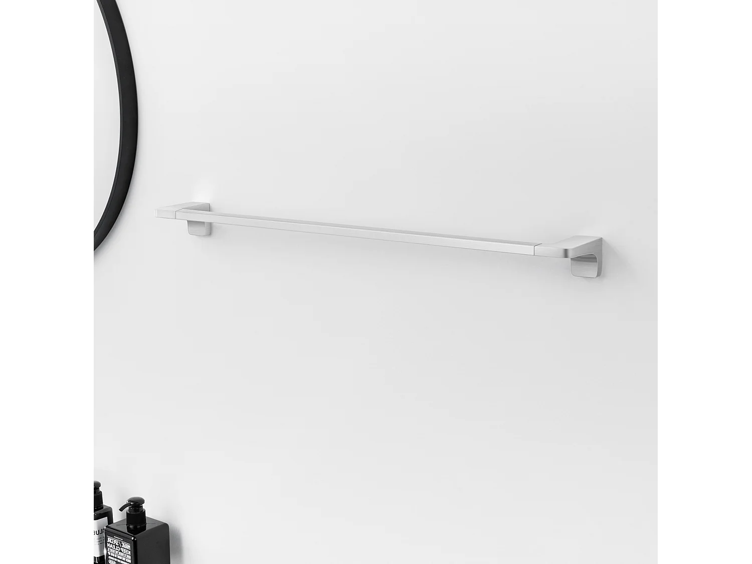 Cecipa max Toallero multifuncional 59CM puede colgar 2 toallas, toallero de acero inoxidable 304, cepillado