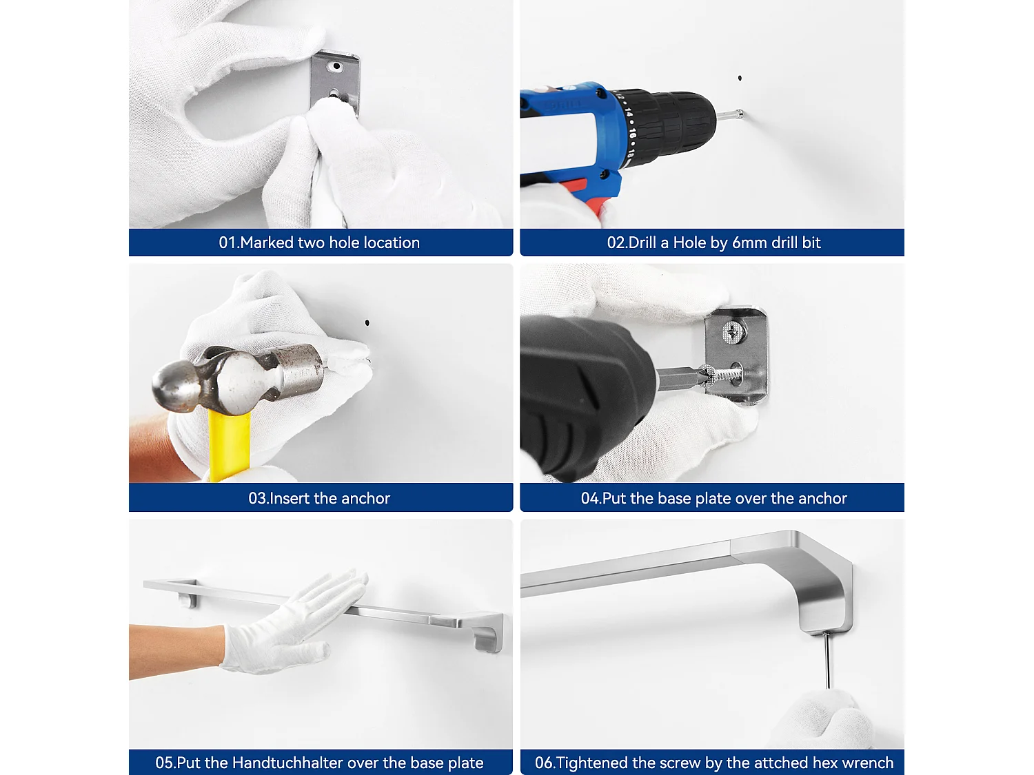 Cecipa max Toallero multifuncional 59CM puede colgar 2 toallas, toallero de acero inoxidable 304, cepillado