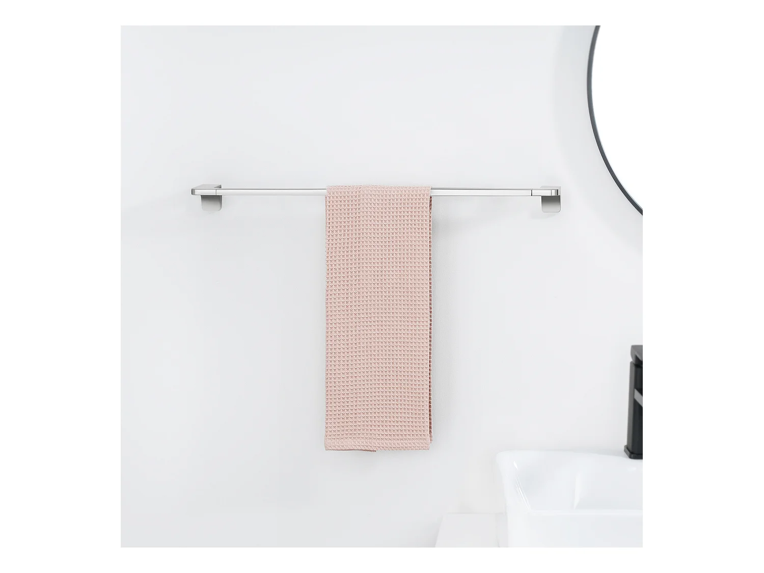 Cecipa max Porte-serviettes Multifonctionnel 59CM Peut accrocher 2 Serviettes,  Porte-serviettes en Acier Inoxydable 304, Brossé