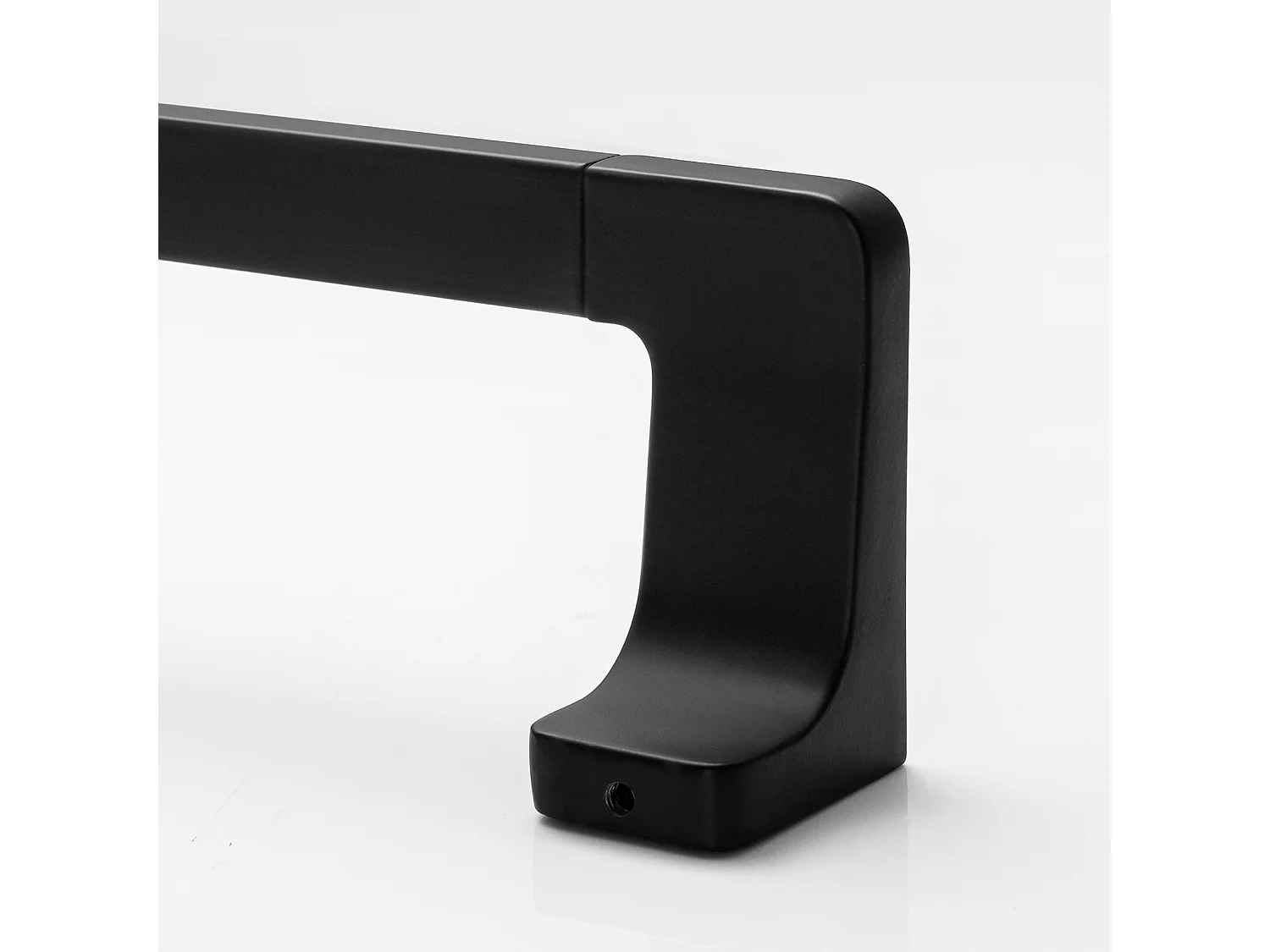 Lot de 2 Noir Porte-serviettes de Salle de Bain en Inox - 59CM Porte-serviettes Peut accrocher 2 Serviettes  - Porte-serviettes Multifonctionnel