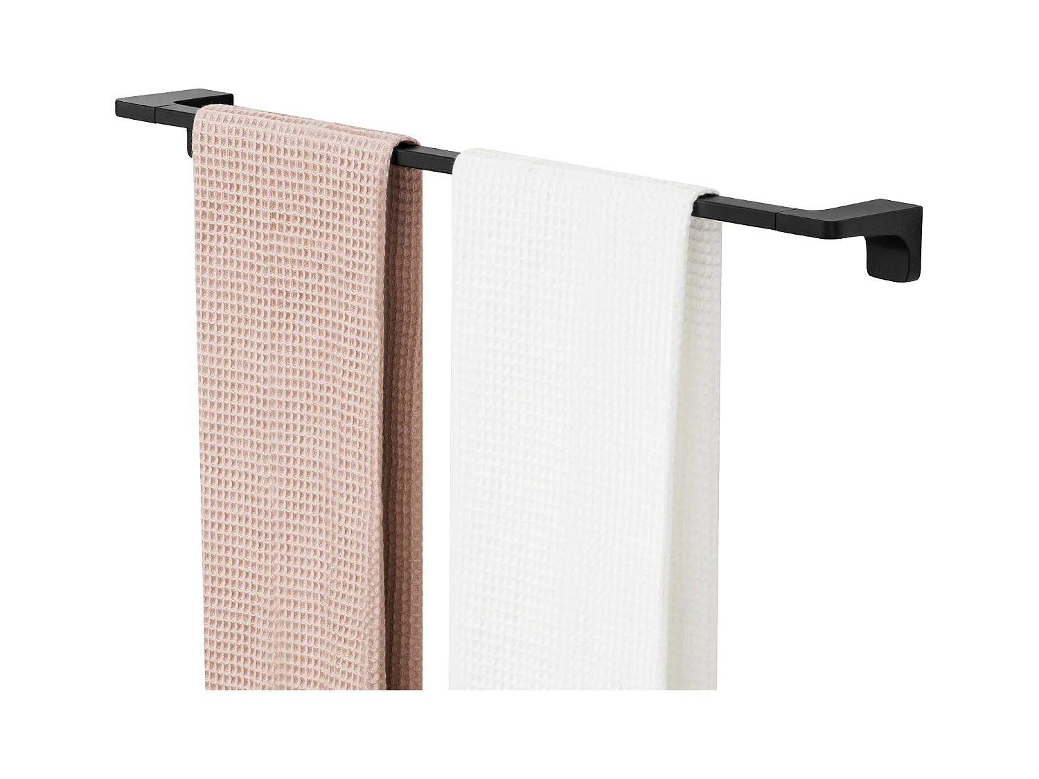 Cecipa max Multifunctioneel handdoekenrek 59CM Kan 2 handdoeken ophangen, 304 roestvrijstalen handdoekenrek, Zwart