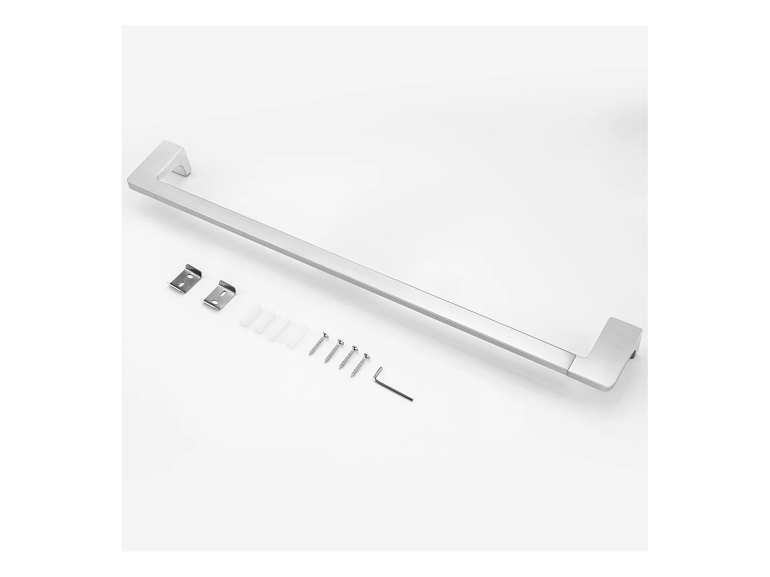 2PCS Cecipa max multifunctioneel handdoekenrek 59CM kan 2 handdoeken ophangen, 304 roestvrijstalen handdoekenrek, geborsteld