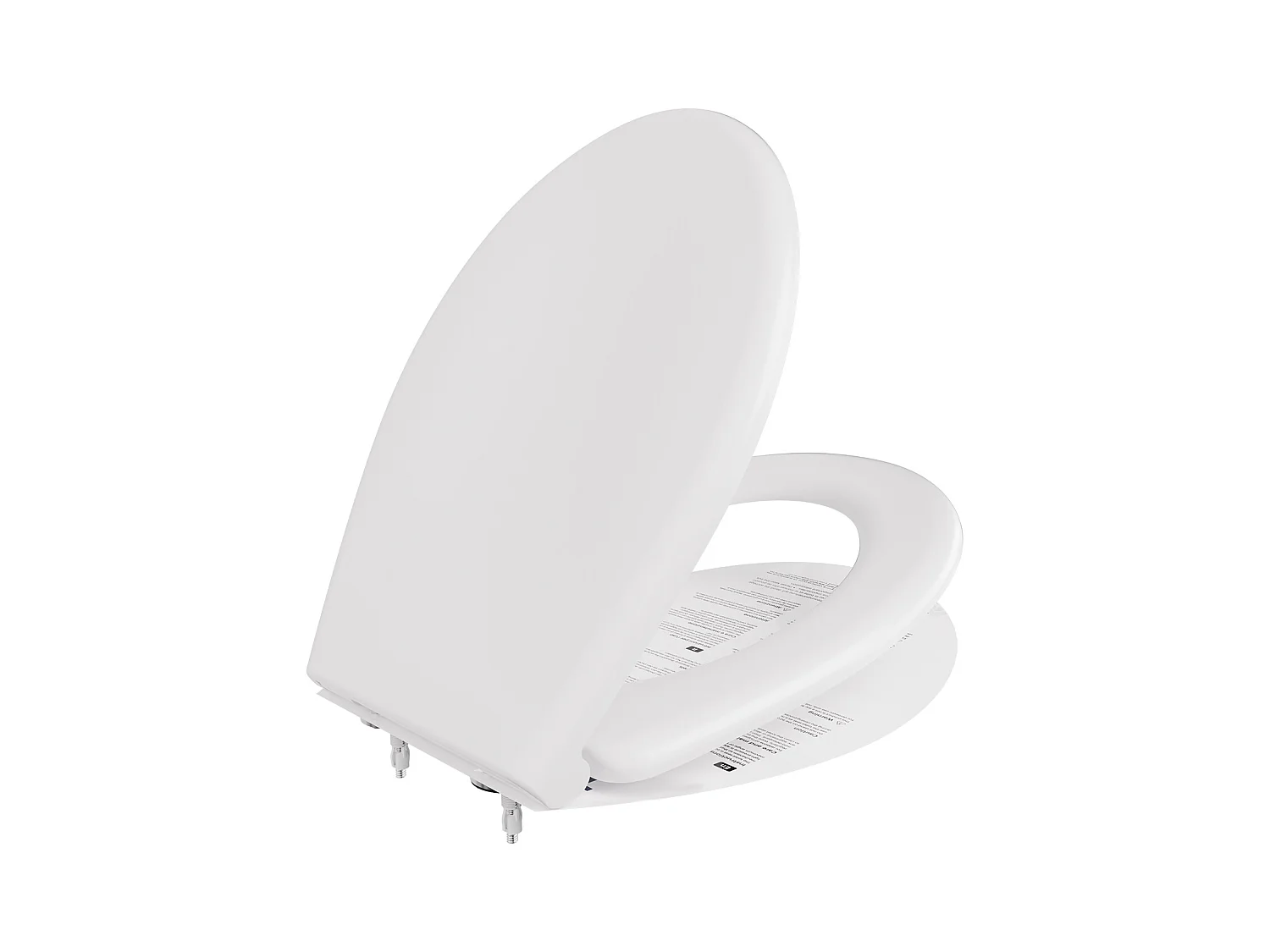 CECIPA MAX O-vormige toiletbril - Toiletbril Valrem - Toiletdeksel voor badkamertoiletbril - Wit