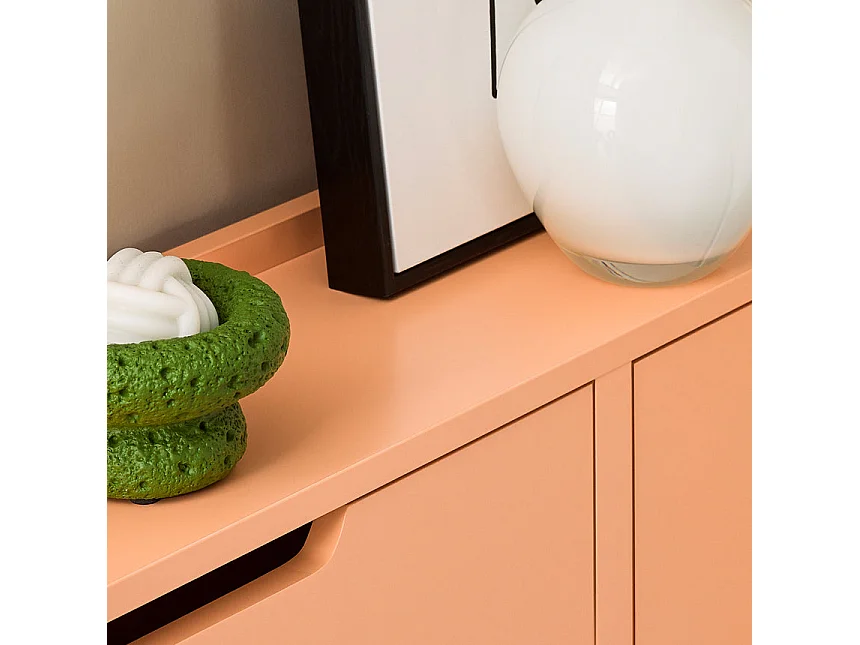 SoBuy FSR100-RS Meuble Chaussure, Rangement Chaussure, Meuble d'Entrée, Commode à 4 Abattants, Coffre Rangement, Pieds en Fer