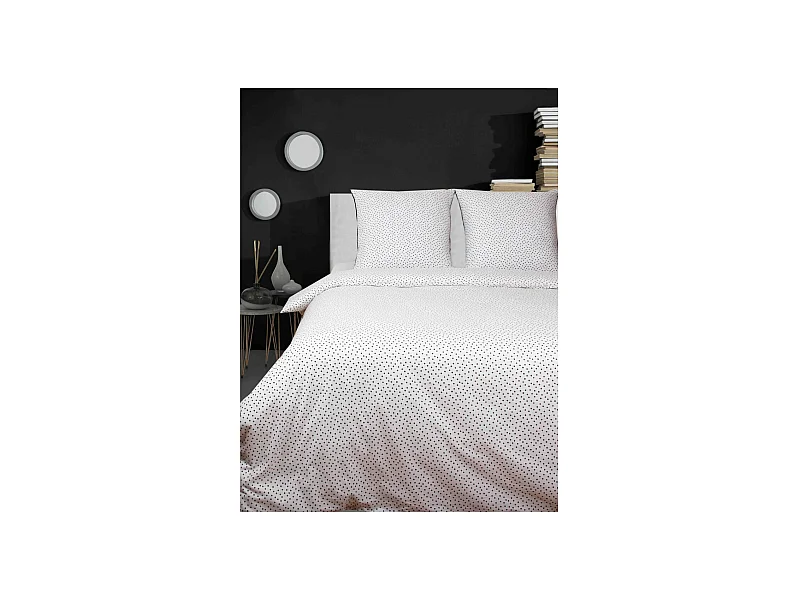 Bettwäschegarnitur 1 Bettbezug 200x200 cm+2 Kopfkissenbez 65x65 cm