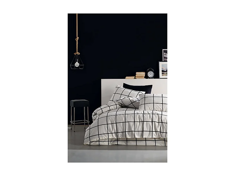 Set letto matrimoniale 240x220 cm+2 federe 65x65 cm 100% cotone