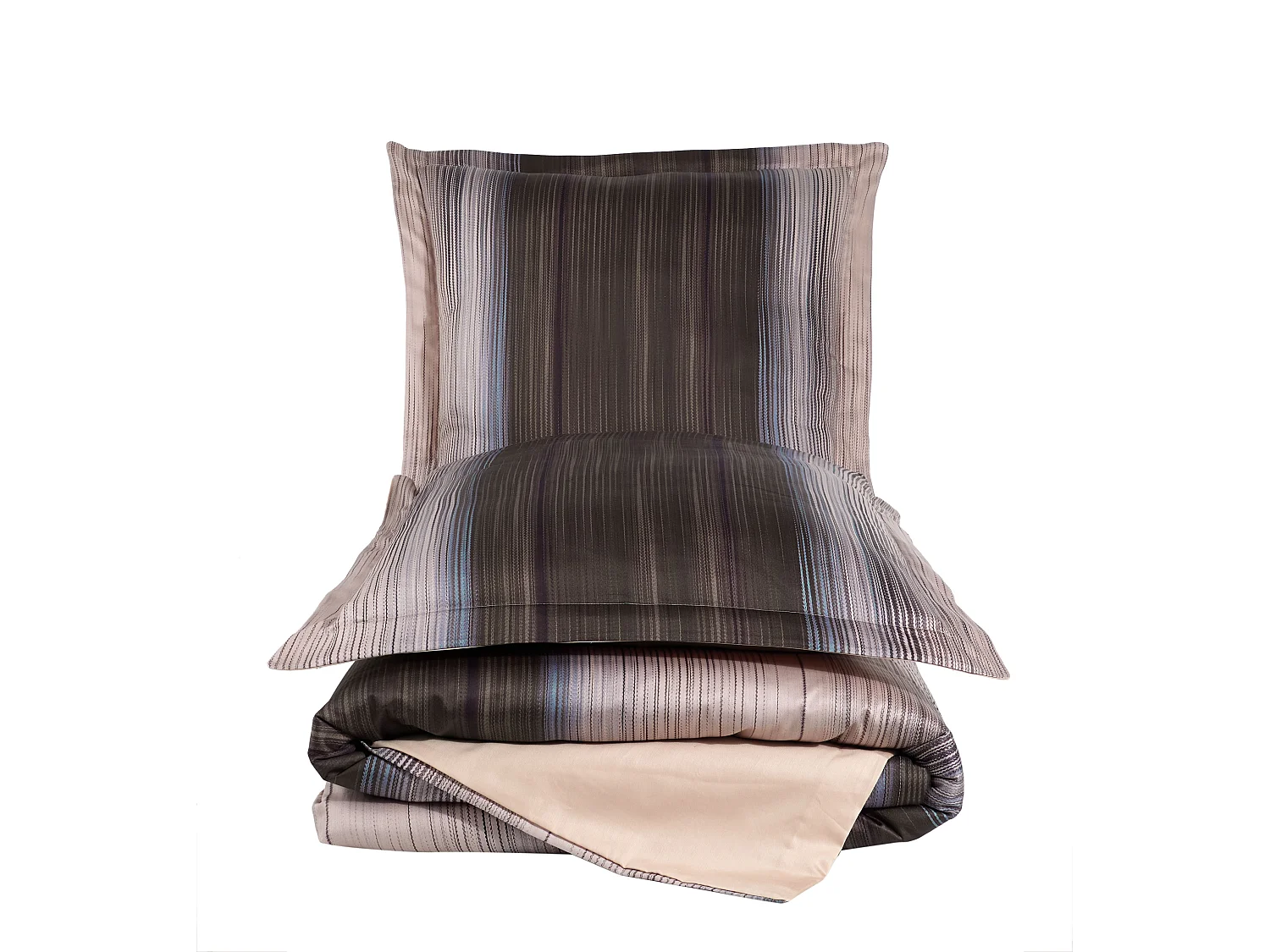 Bettwäschegarnitur  1 Bettbezug 240x220 cm+2 Kopfkissenbez 63x63 cm-Baumwollsatin