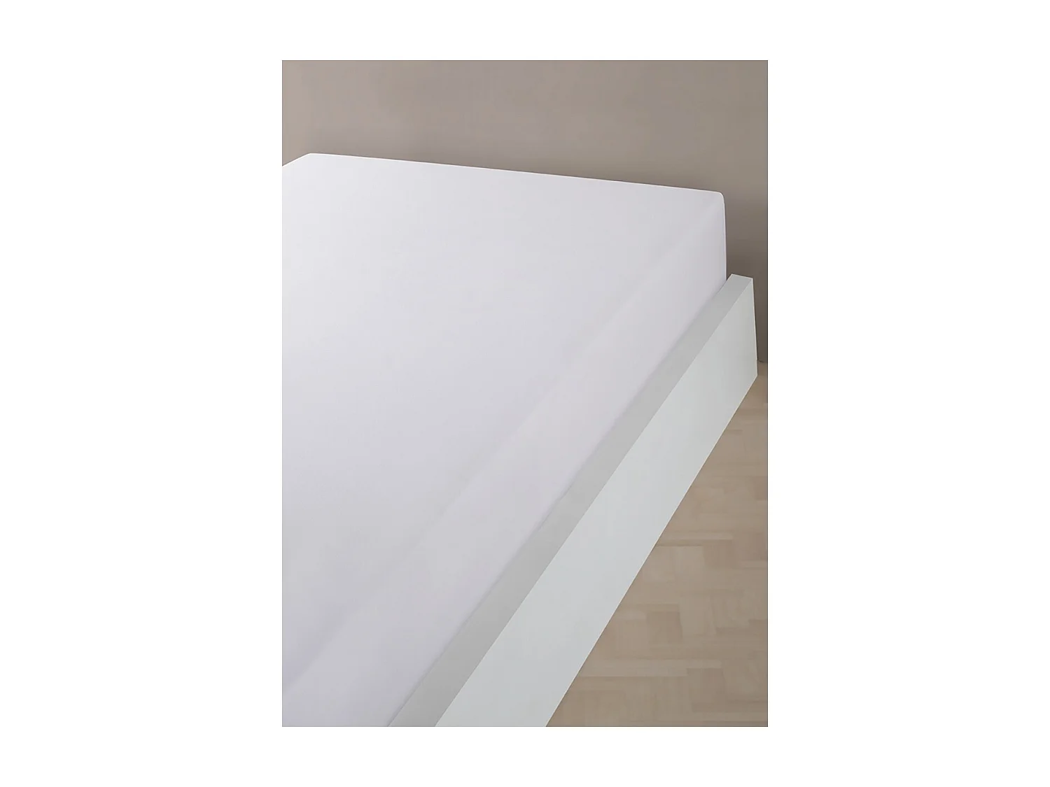 Drap housse jersey 100% coton blanc