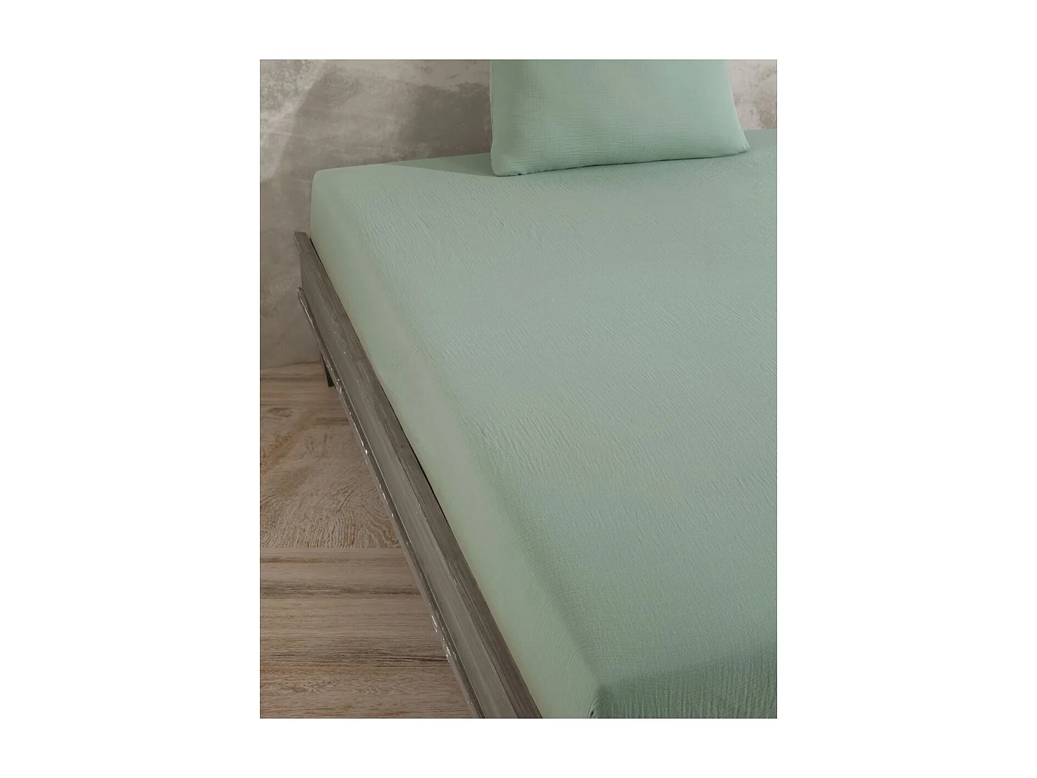 Hoeslaken 140x190 cm katoen gaas mousseline