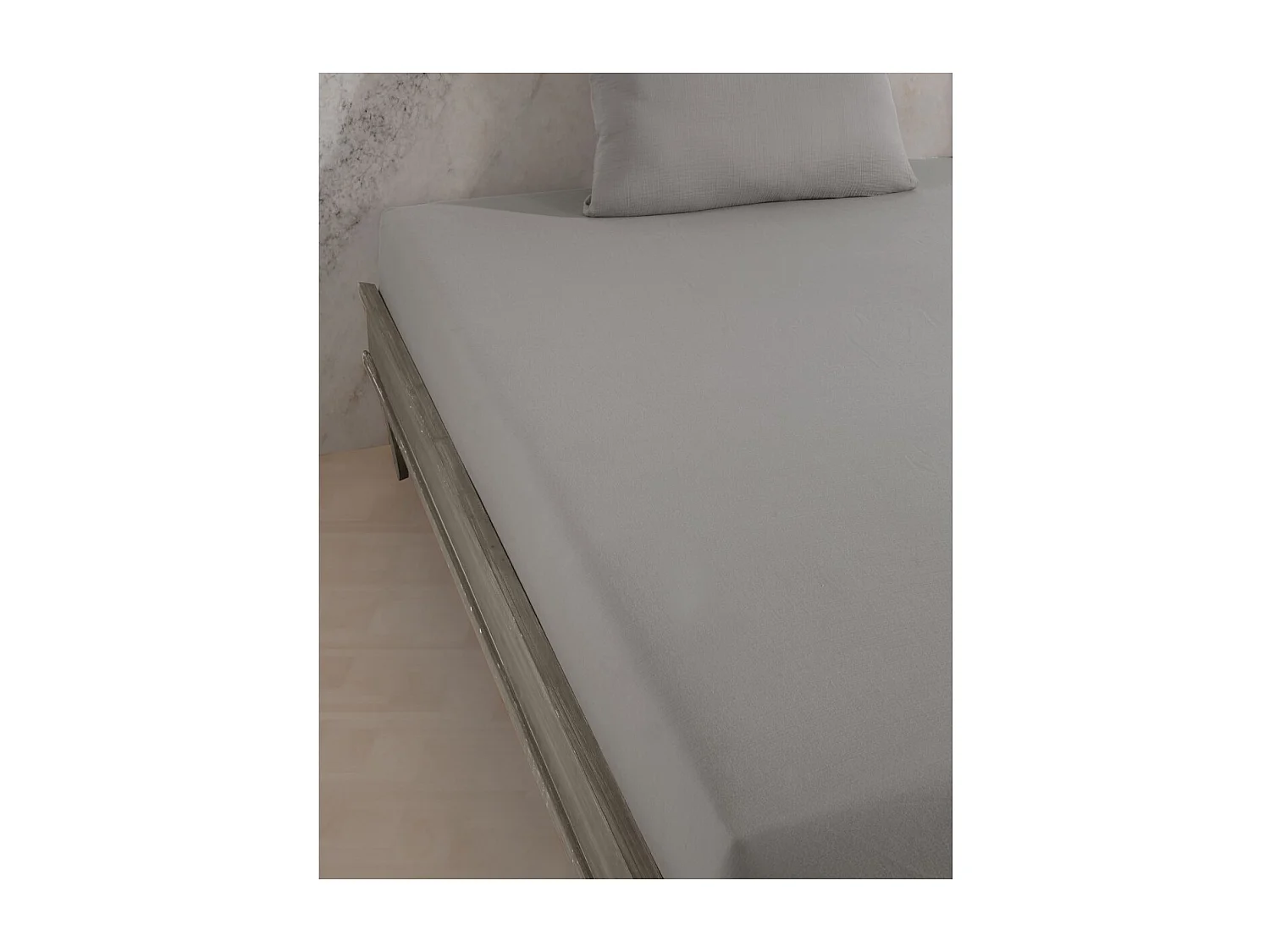 Hoeslaken 160x200 cm katoen gaas mousseline